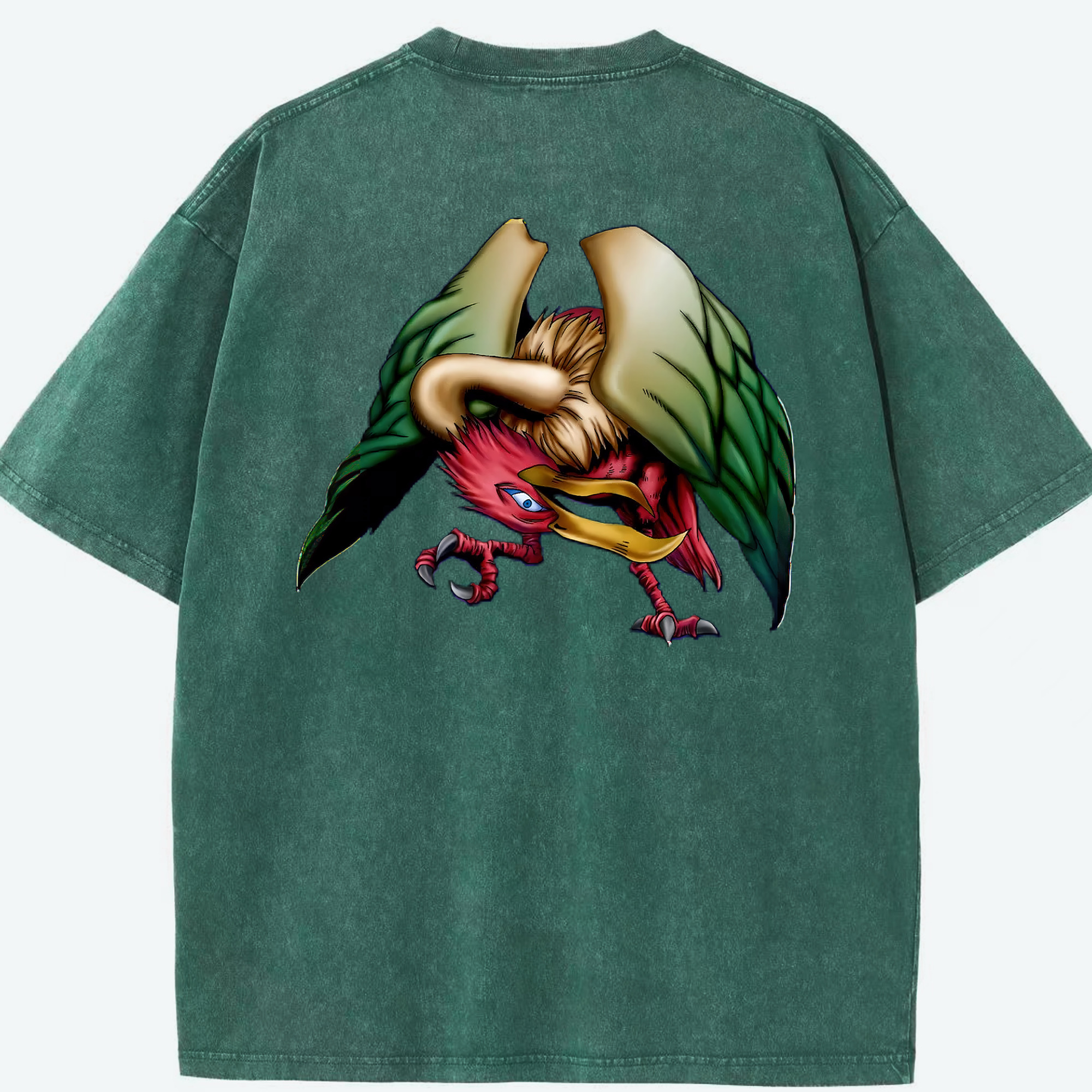 （画像用） 遊☆戯☆王 Yu-Gi-Oh! 綿100% ヴィンテージ風 半袖Tシャツ（背面プリント）